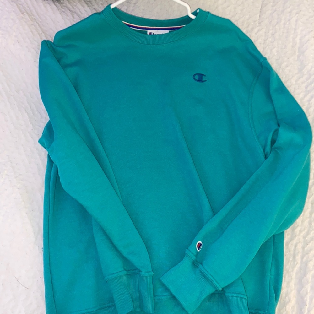 Champion green crew neck